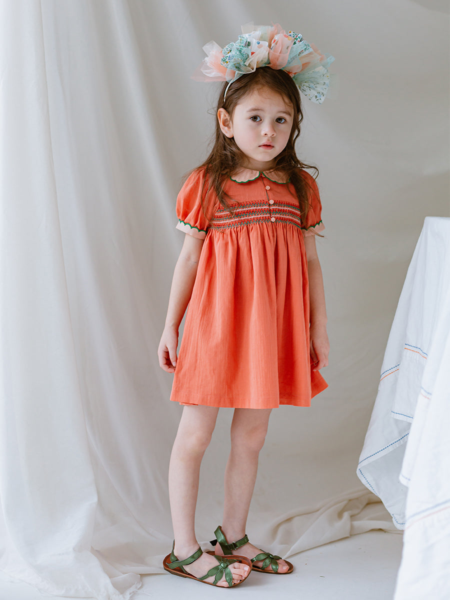 St Ives Dress, Butter Orange – Happyology