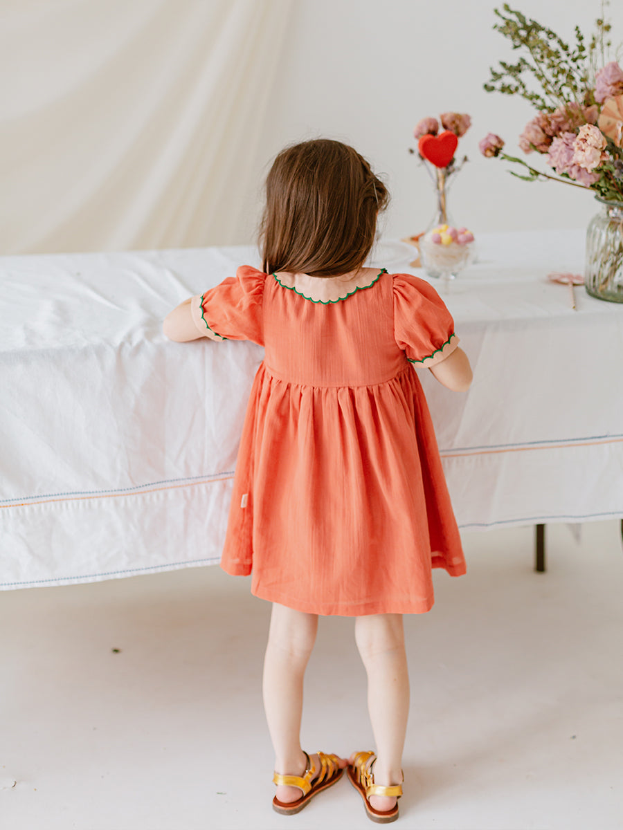 St Ives Dress, Butter Orange – view 6