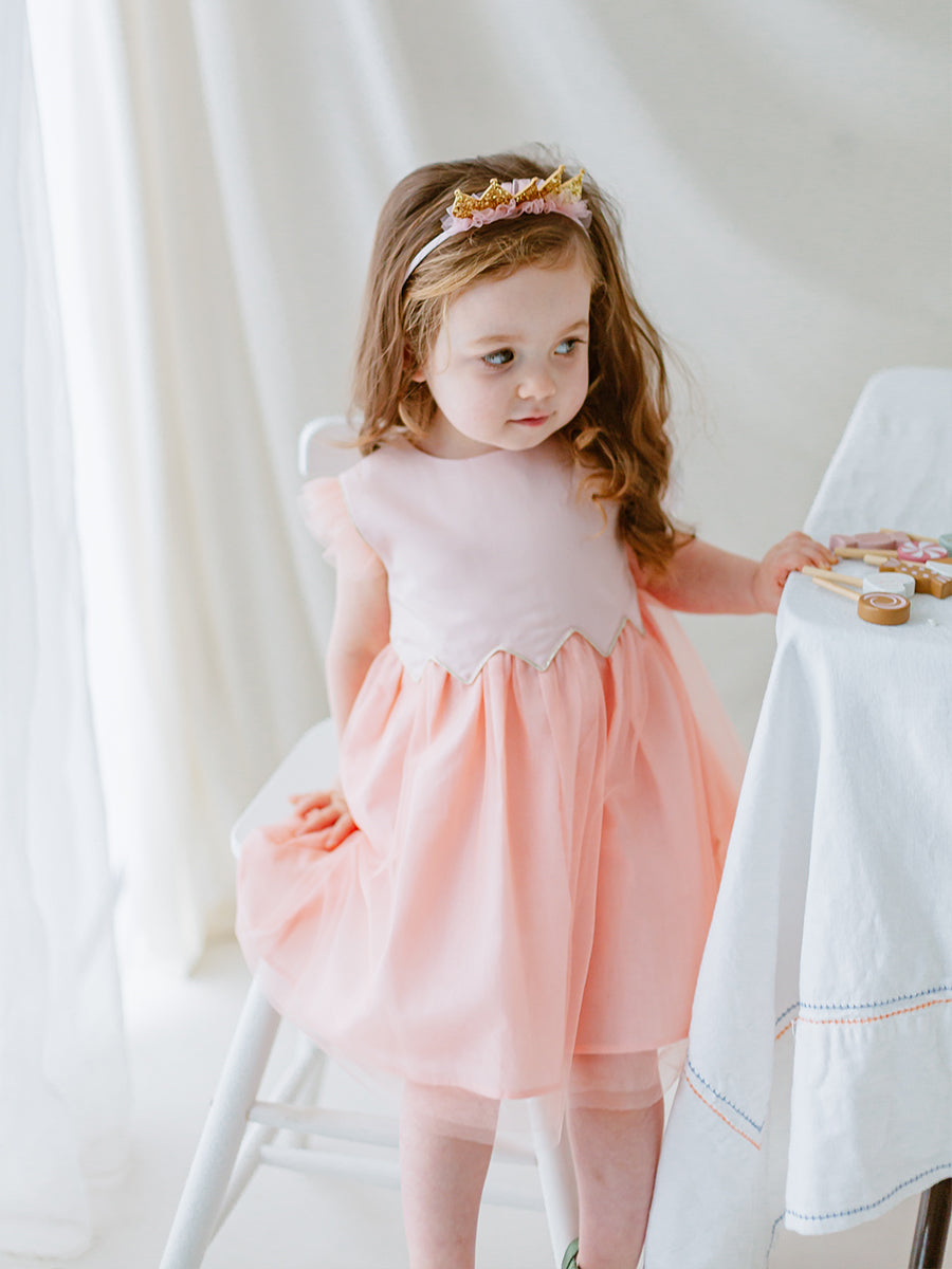 Tresco Dress, Coral Pink – Happyology