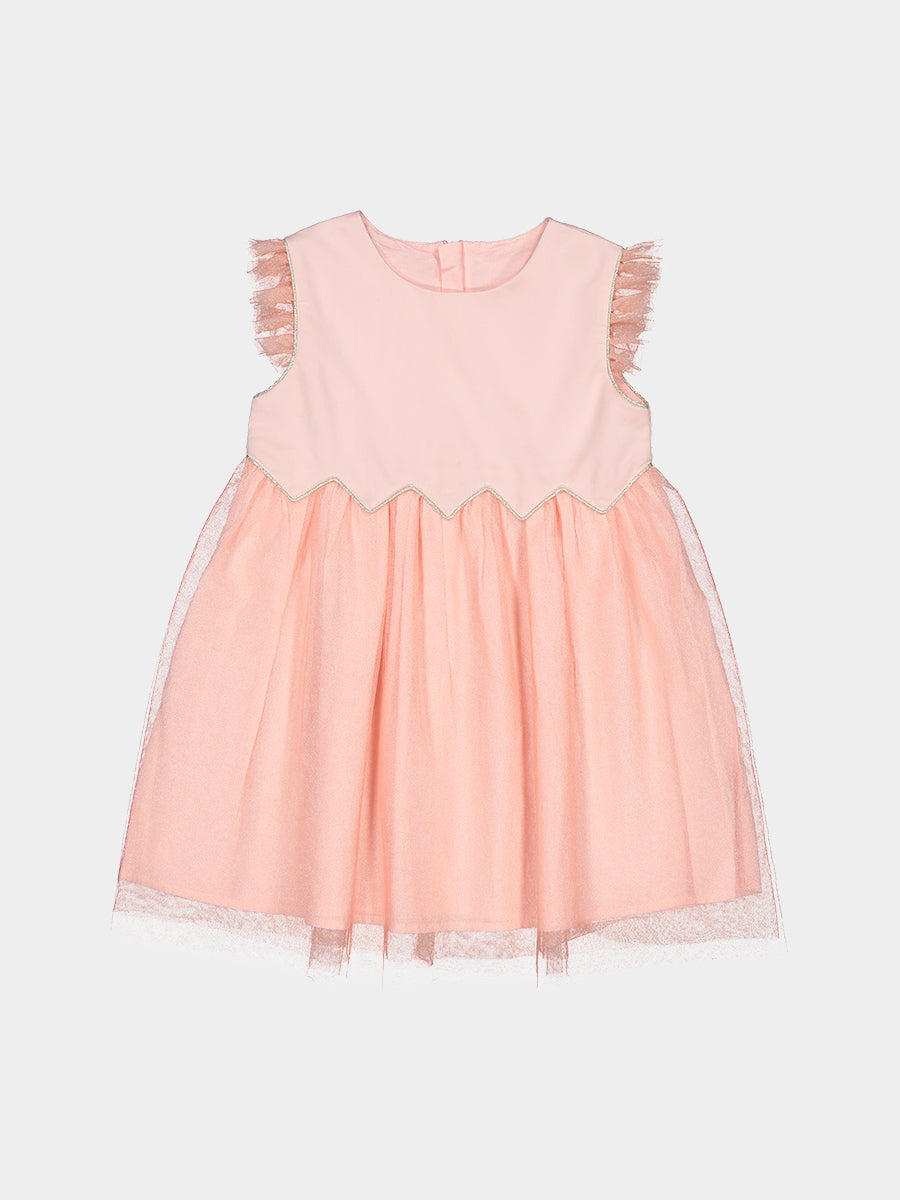 Tresco Dress, Coral Pink – view 2
