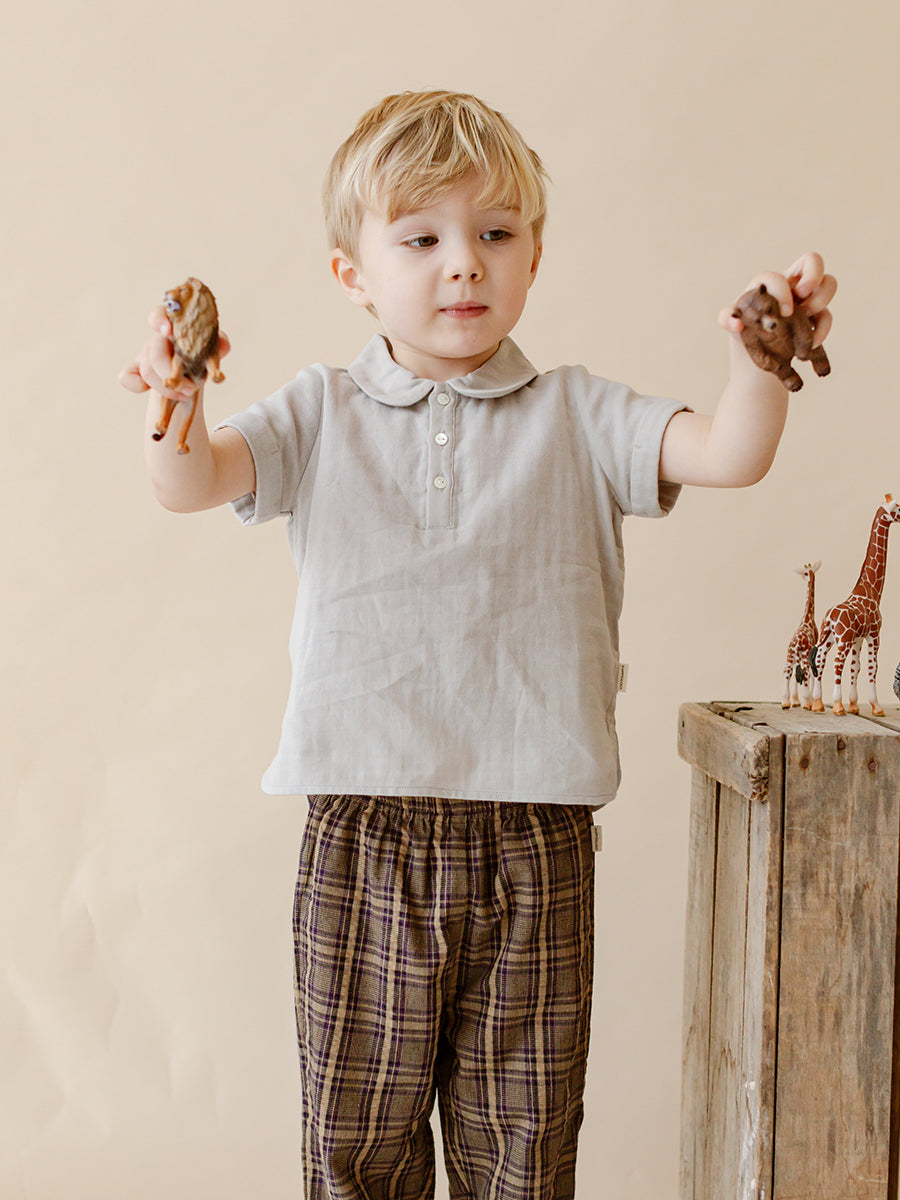 Willests Cotton Guaze Shirt,Warm Grey – view 3