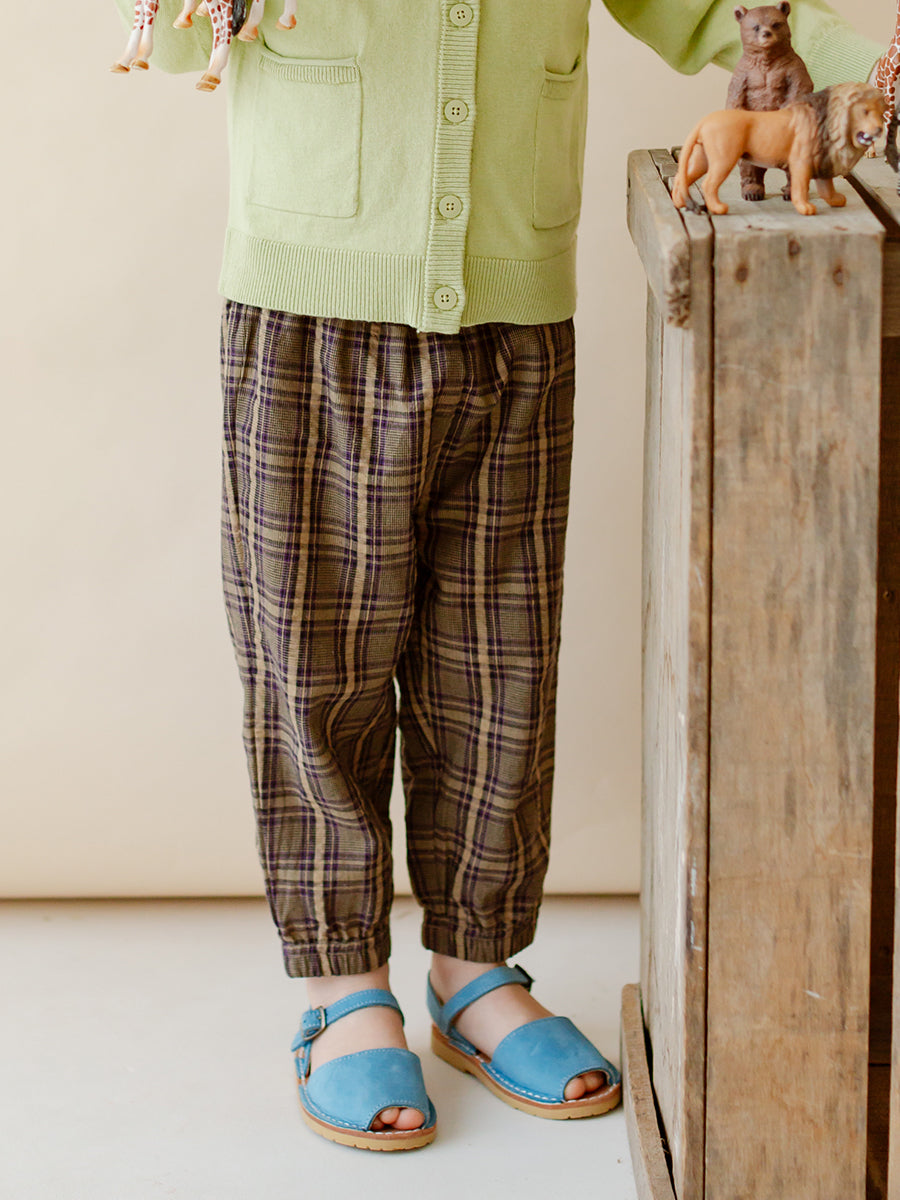 Hempden Trousers,Purple Check – view 6