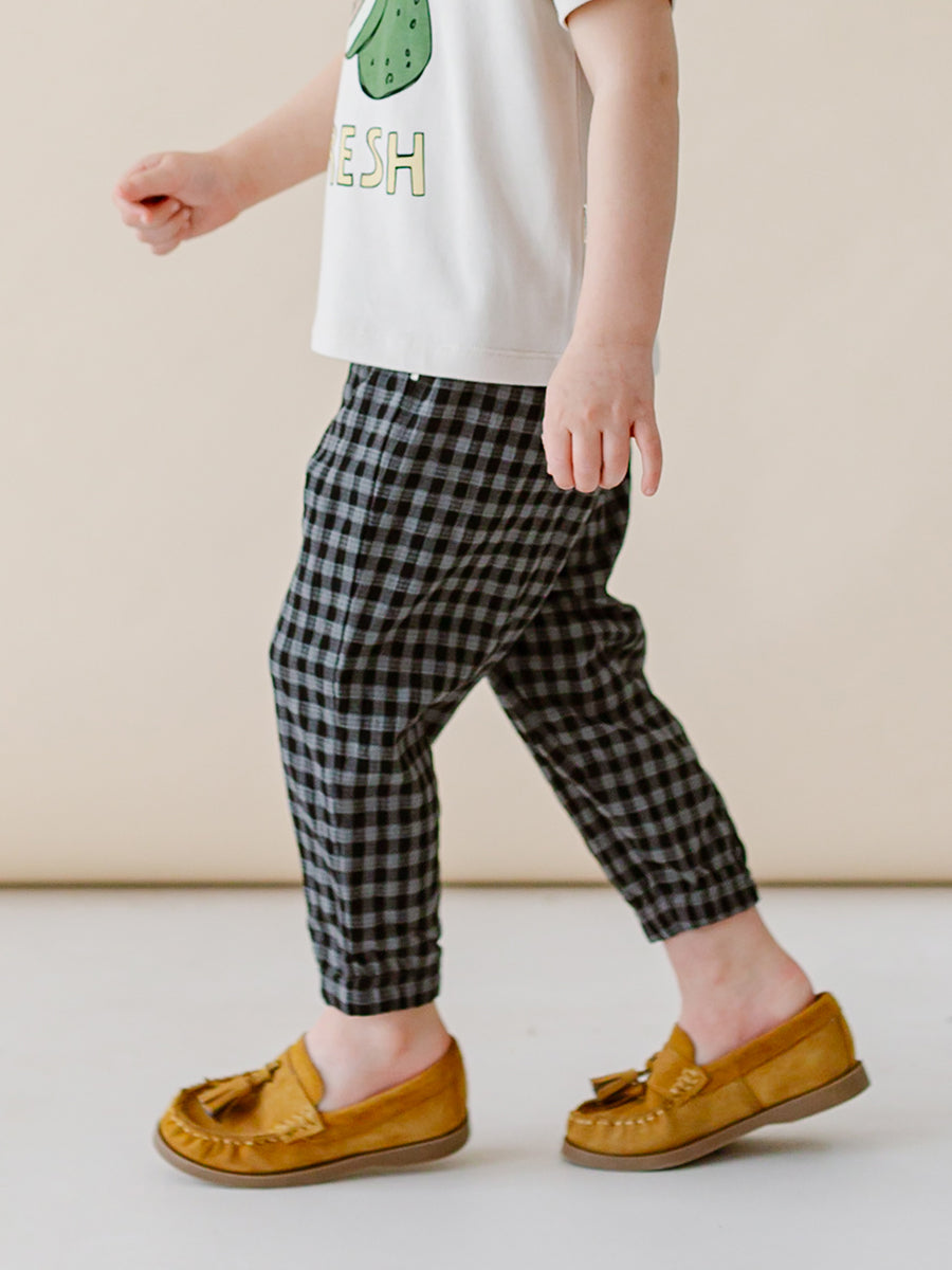 Hempden Trousers,Charcoal Grey Check – view 4