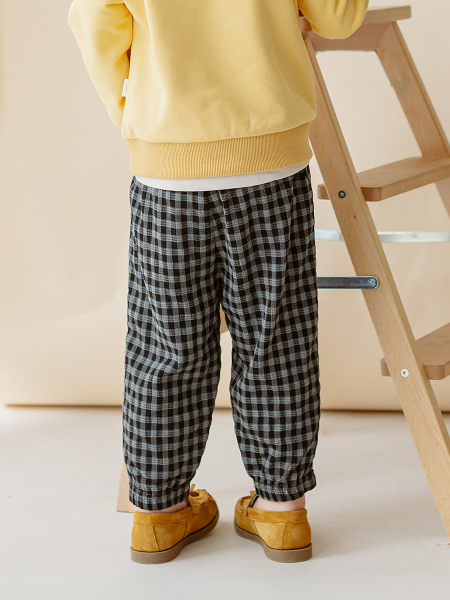 Hempden Trousers,Charcoal Grey Check – view 5