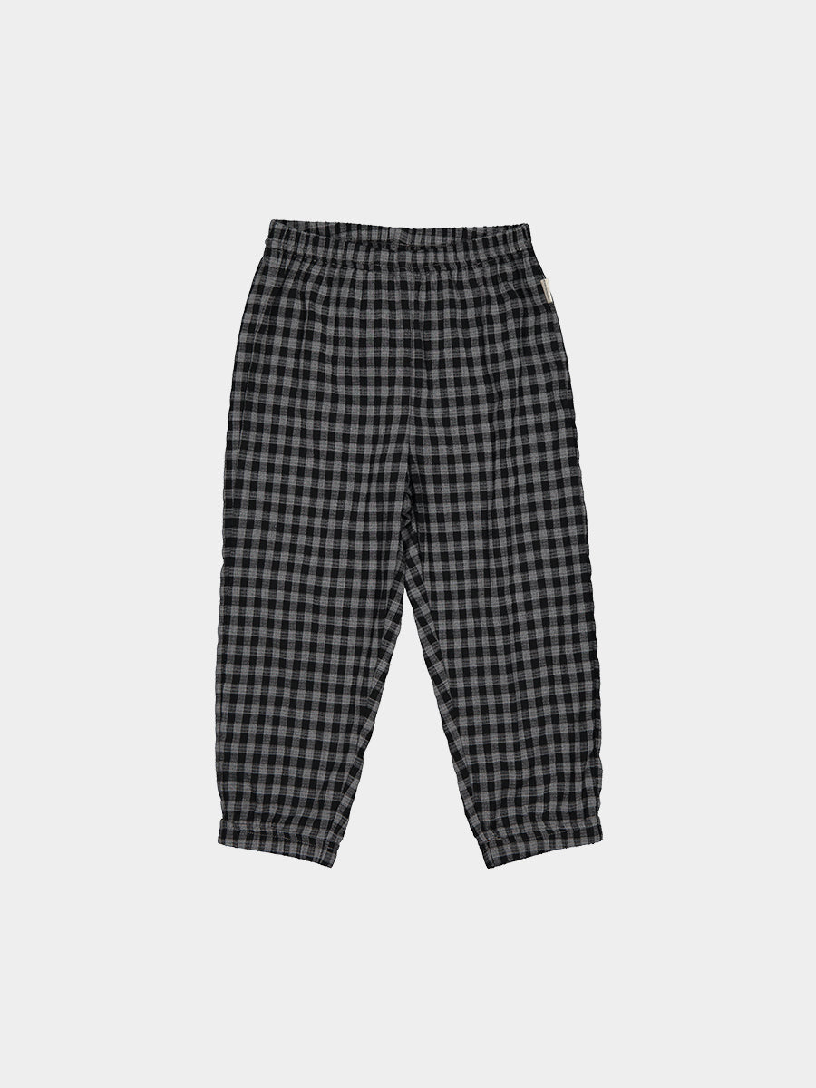 Hempden Trousers,Charcoal Grey Check – view 2