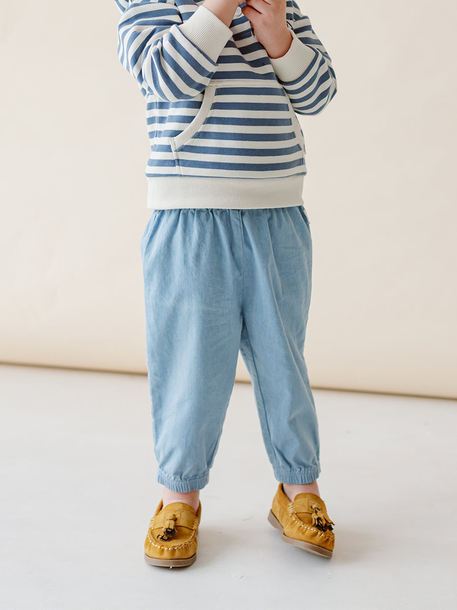 Hempden Trousers, Light Denim – view 3