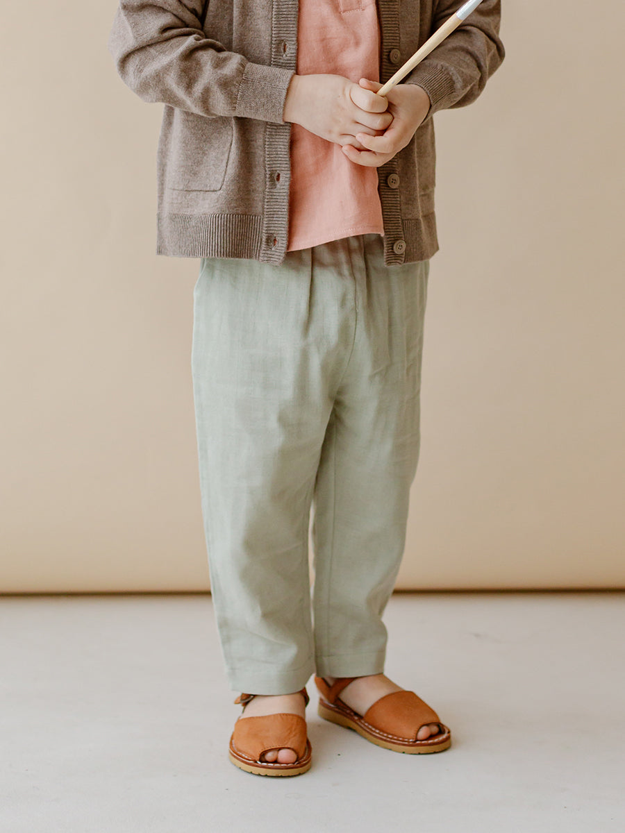 Moorway Soft Cotton Gauze Trousers,Mint Green – Happyology
