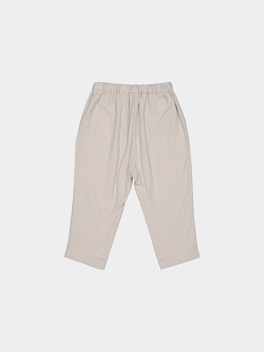 Moorway Soft Cotton Gauze Trousers,Warm Gray – view 7