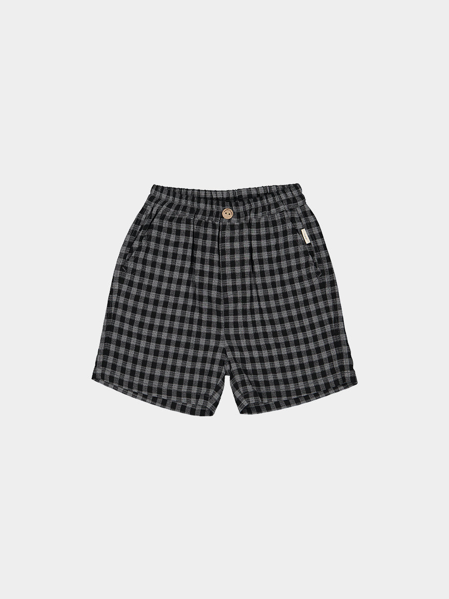 Pipperford Shorts,Charcoal Grey Check – Happyology