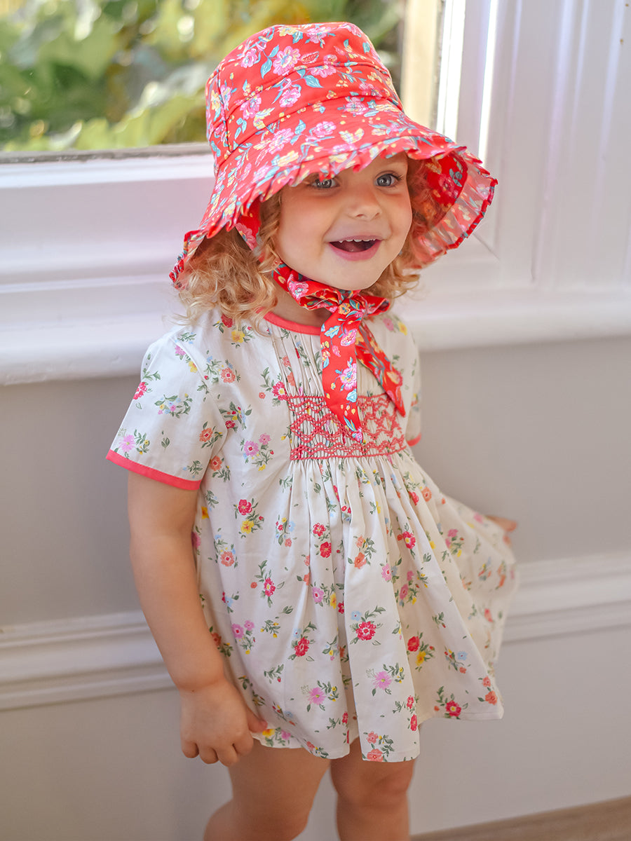 Odette 2-Piece Smocked Top and Bloomers Set, Kew Gardens – view 4