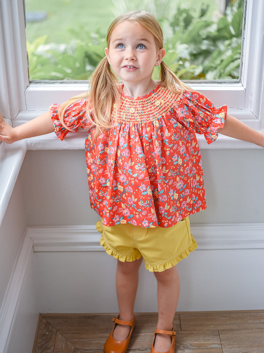 Colette Smocked Blouse, Happyland – view 3
