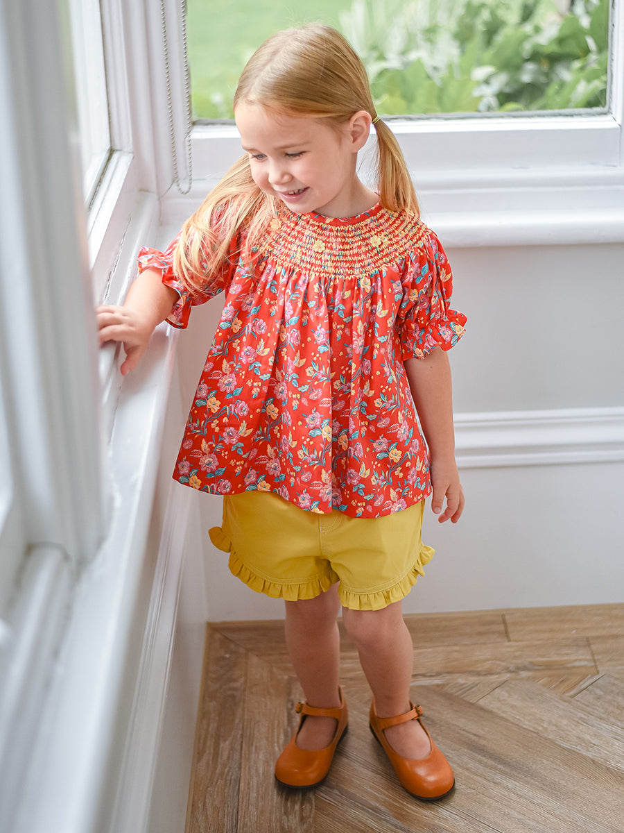 Colette Smocked Blouse, Happyland – view 5