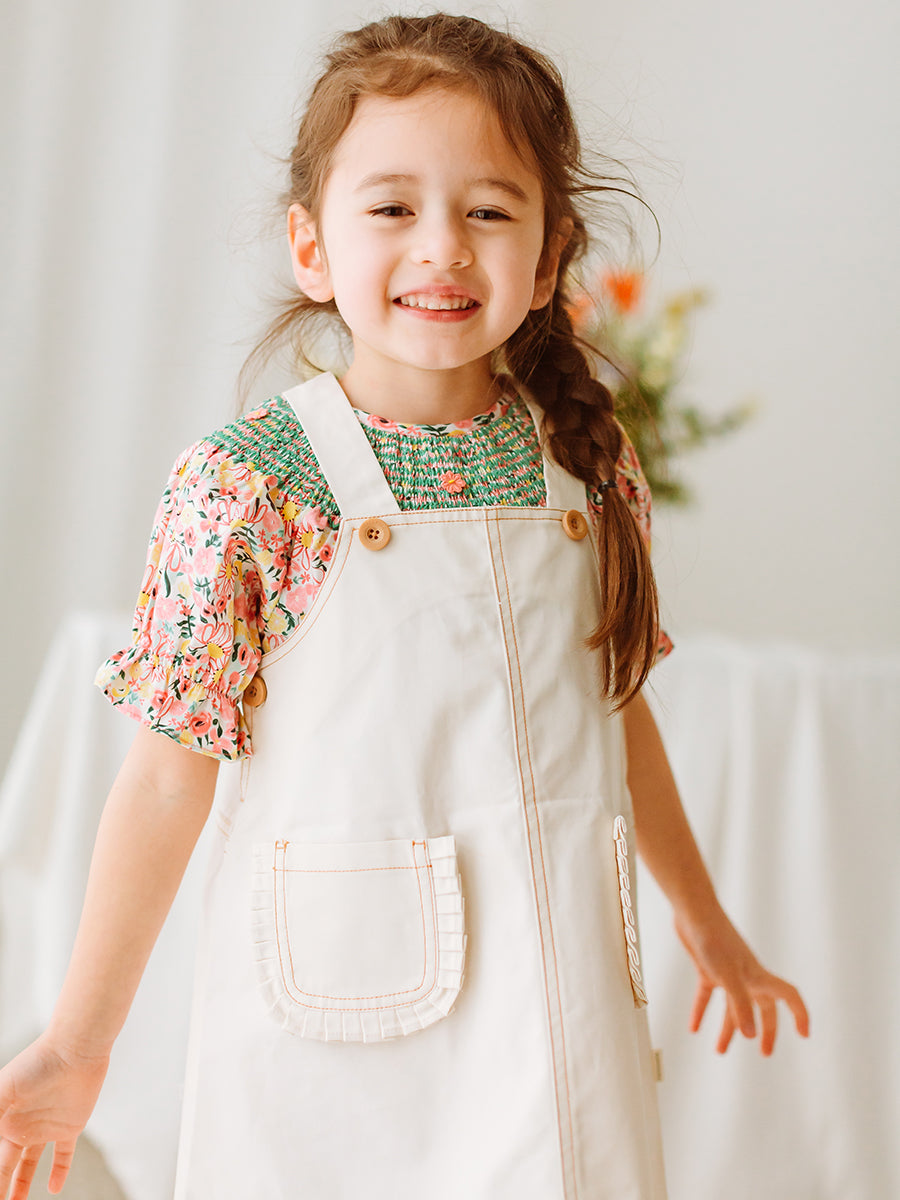 Colette Smocked Blouse, Colourful Newnham – Happyology