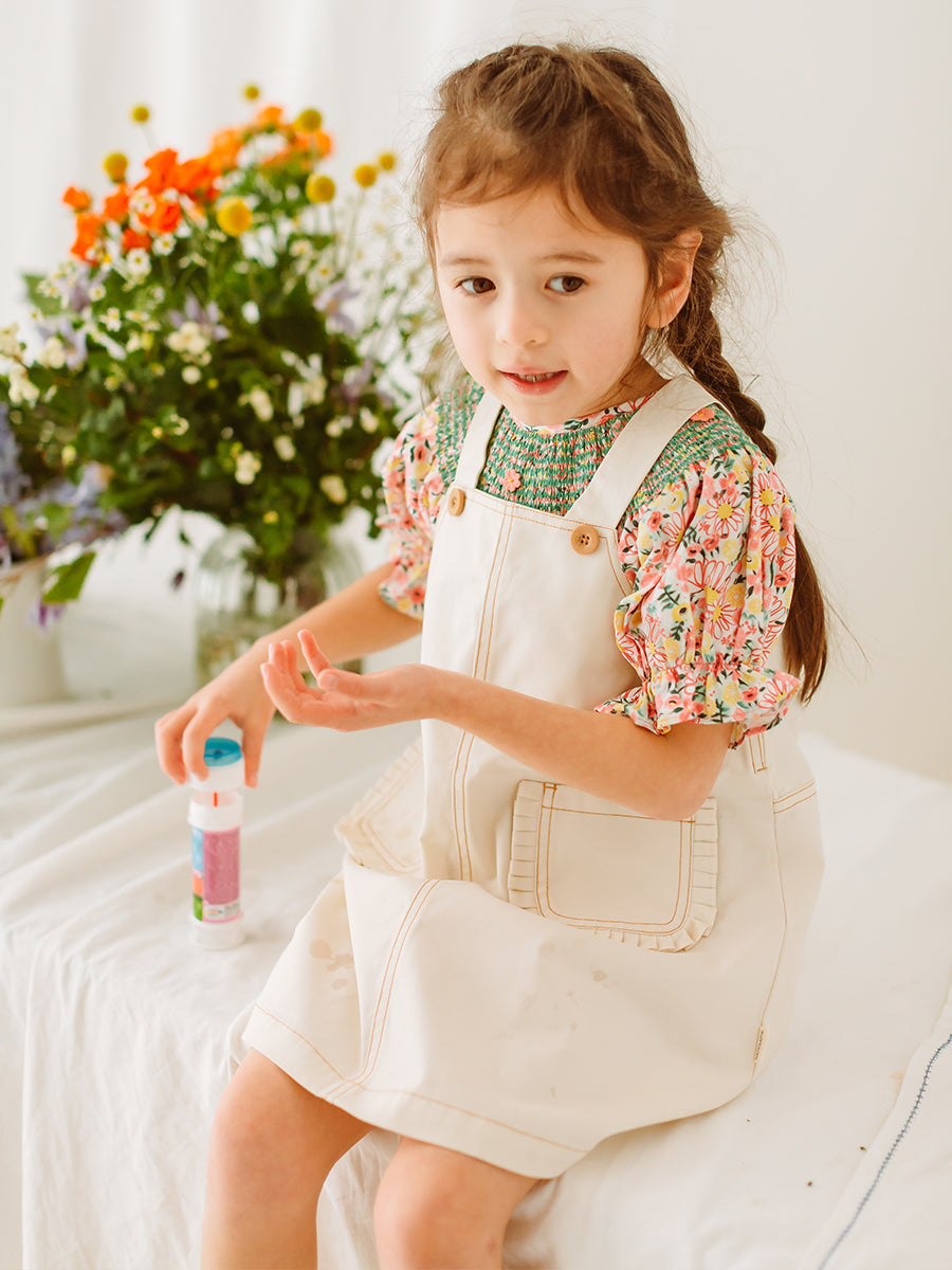 Colette Smocked Blouse, Colourful Newnham – view 3