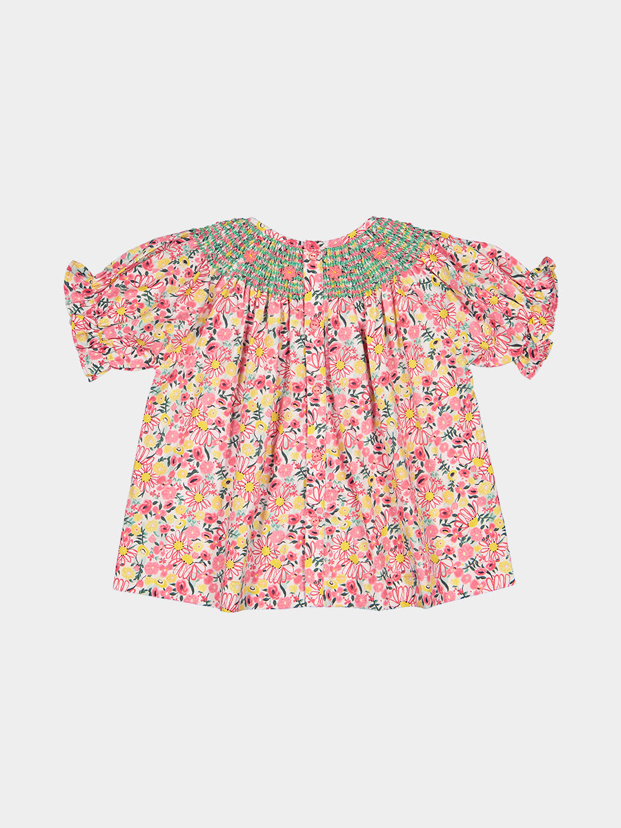 Colette Smocked Blouse, Colourful Newnham – view 7