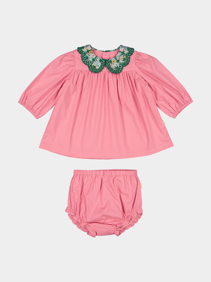 Margot Embroidered Blouse,Dusty Pink – view 2