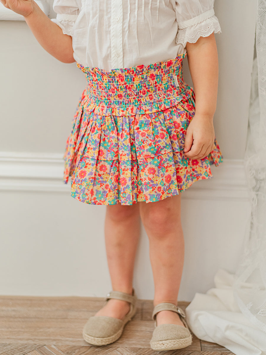 Demi Floral Skirt with Shorts, Ritz Bouquet – Happyology