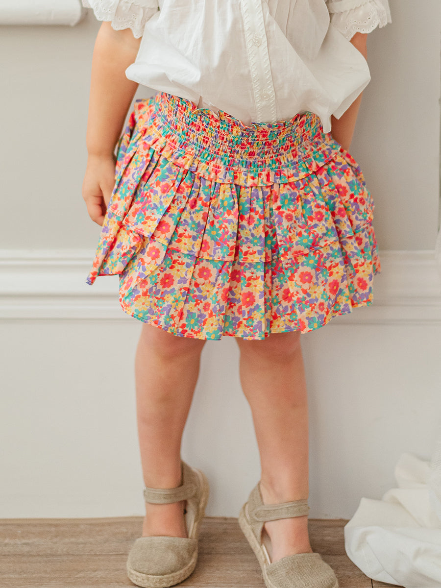 Demi Floral Skirt with Shorts, Ritz Bouquet – view 3