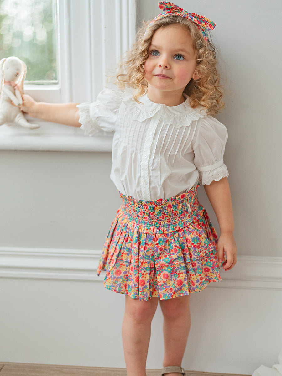 Demi Floral Skirt with Shorts, Ritz Bouquet – view 5