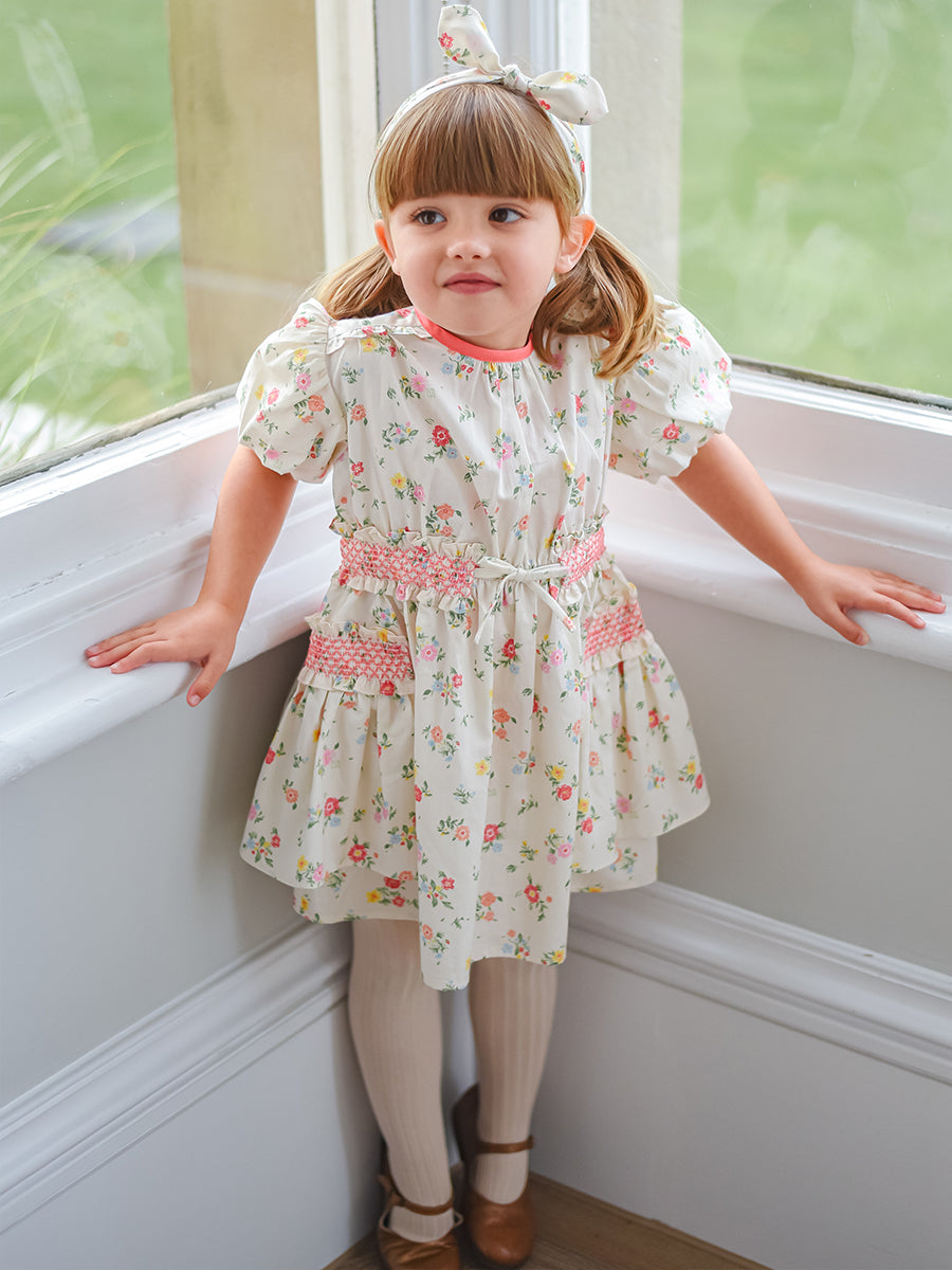 Leilani Smocked Dress, Kew Gardens – view 3