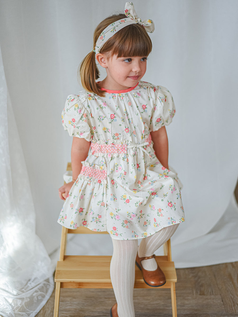 Leilani Smocked Dress, Kew Gardens – view 5