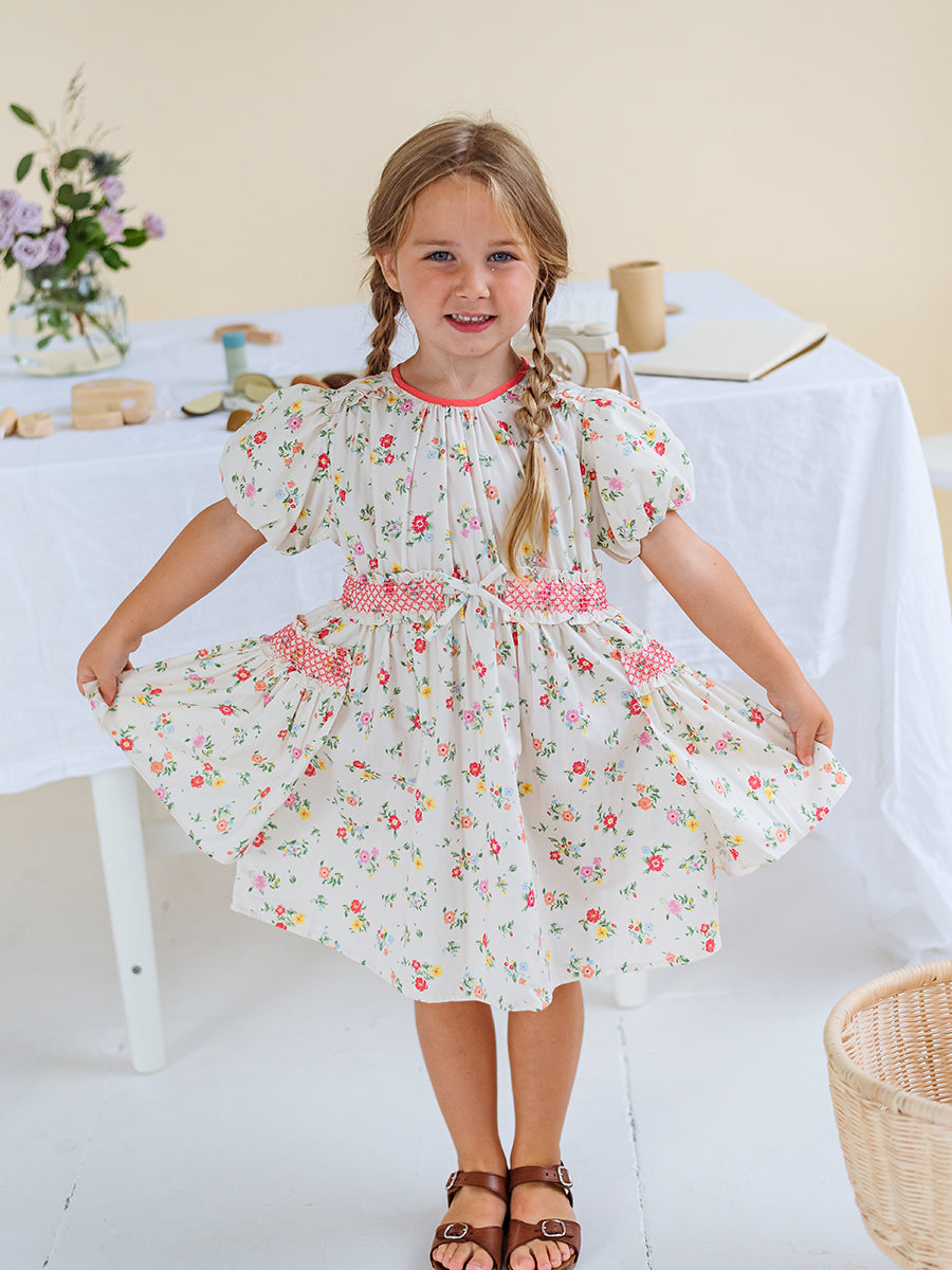 Leilani Smocked Dress, Kew Gardens – view 6