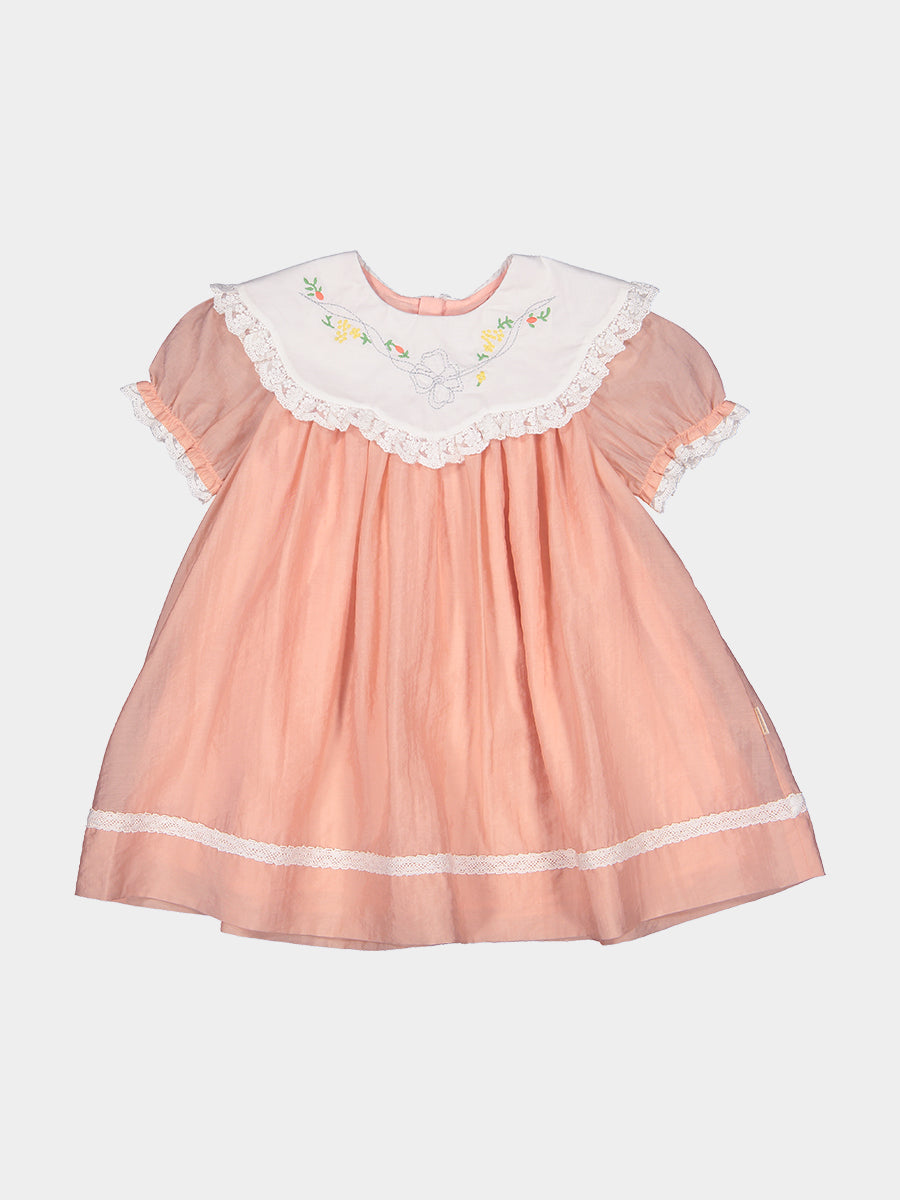 Livana Embroidered Dress,Blush Pink – view 2