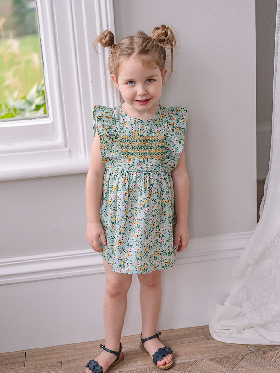 Laurel Smocked Dress, Lucy's Gardenhouse – view 4