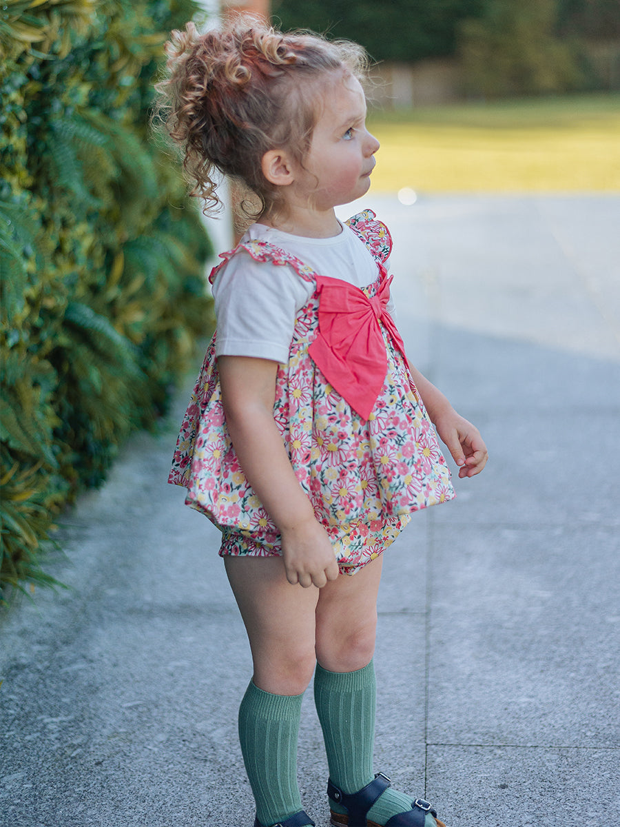 Theresa 3-Piece Floral Top T-Shirt and Bloomers Set, Colourful Newnham – view 5