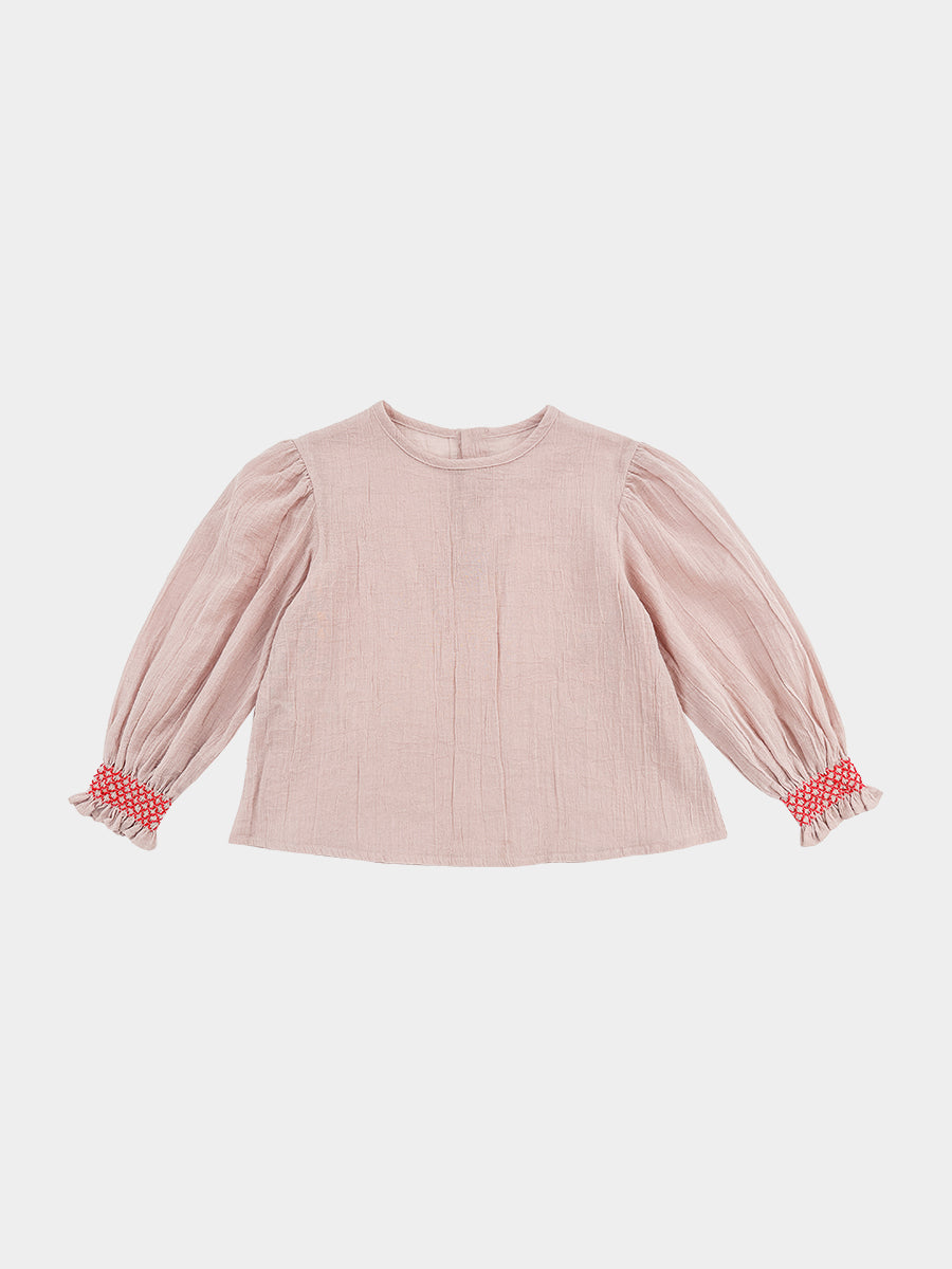 Verbena Blouse, Coral Pink – view 2