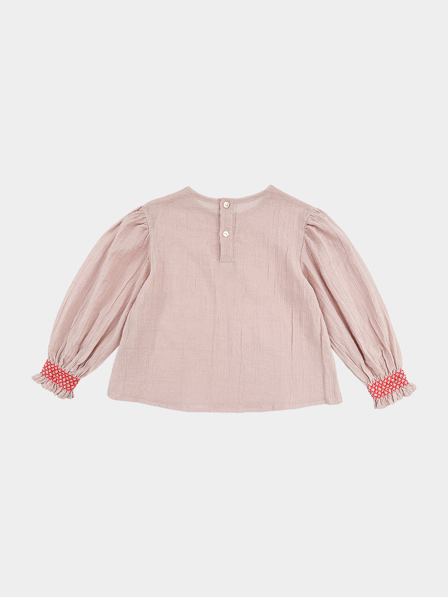 Verbena Blouse, Coral Pink – view 7