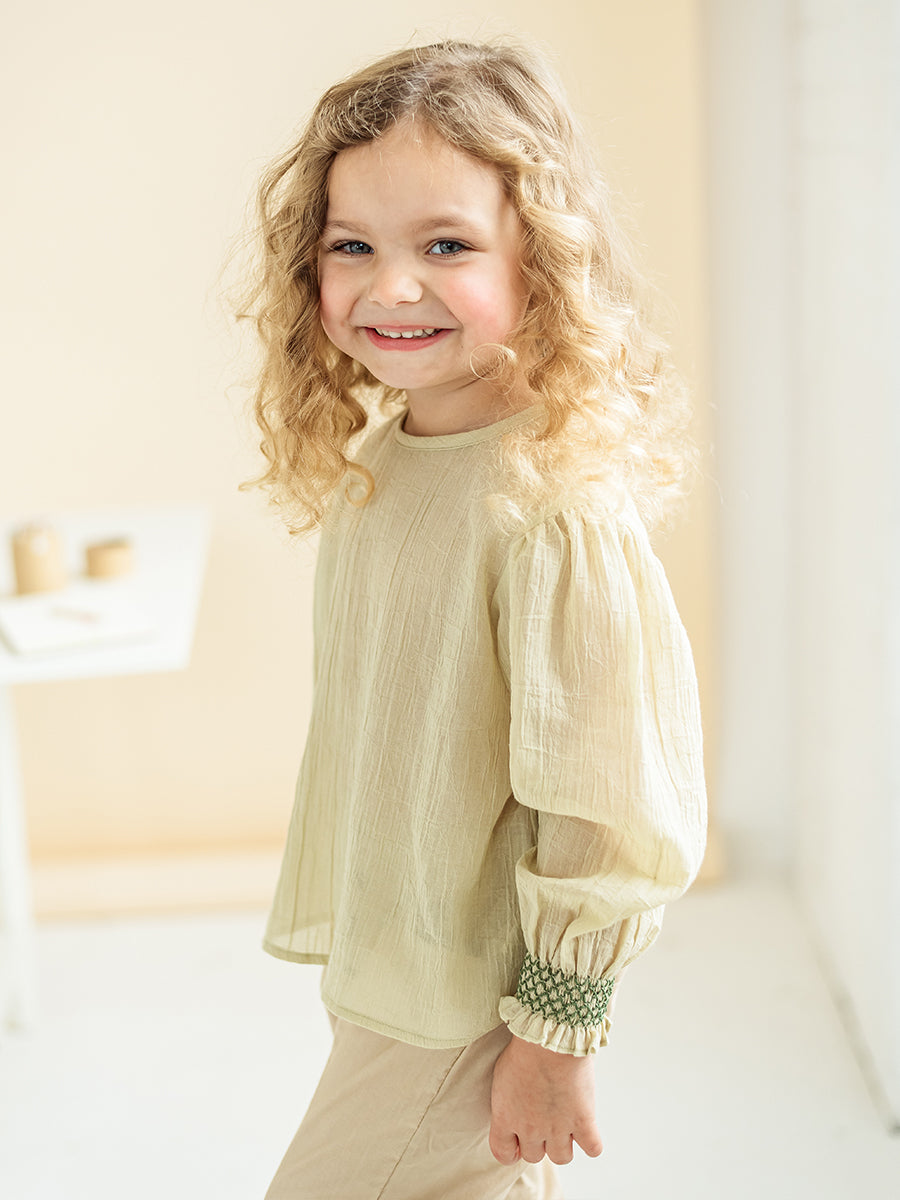 Verbena Blouse, Tender Green – view 6