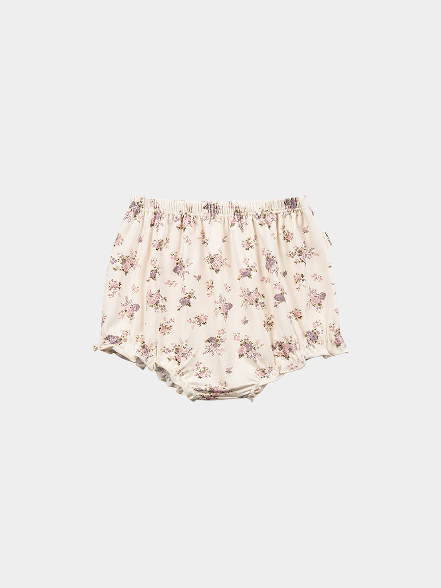 Organic Cotton Jersey Bloomers, Violet Floral – view 2