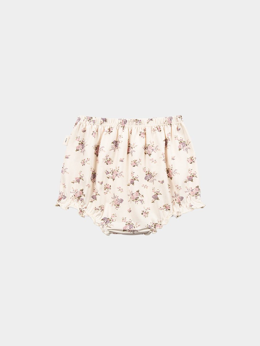 Organic Cotton Jersey Bloomers, Violet Floral – view 7