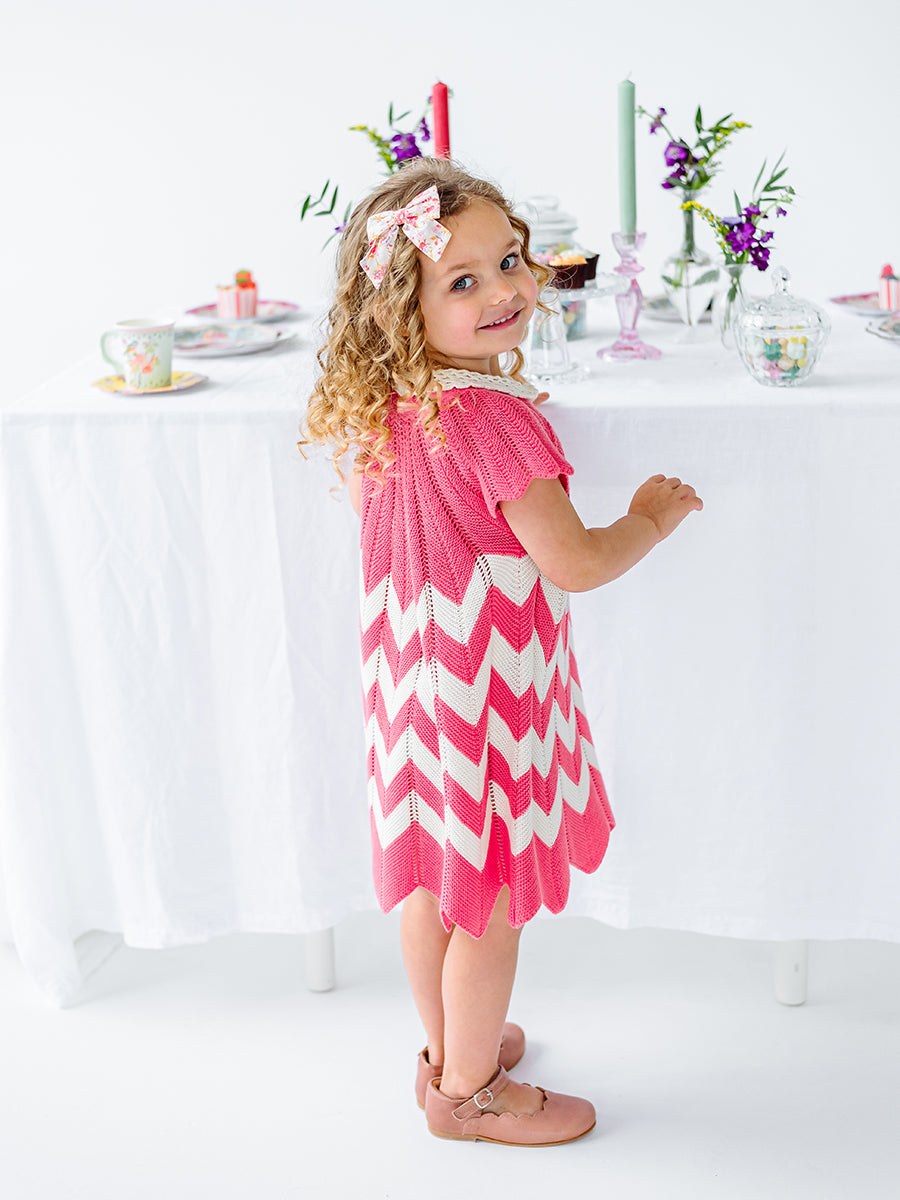 Aspen Crochet Dress, Rosa – view 5