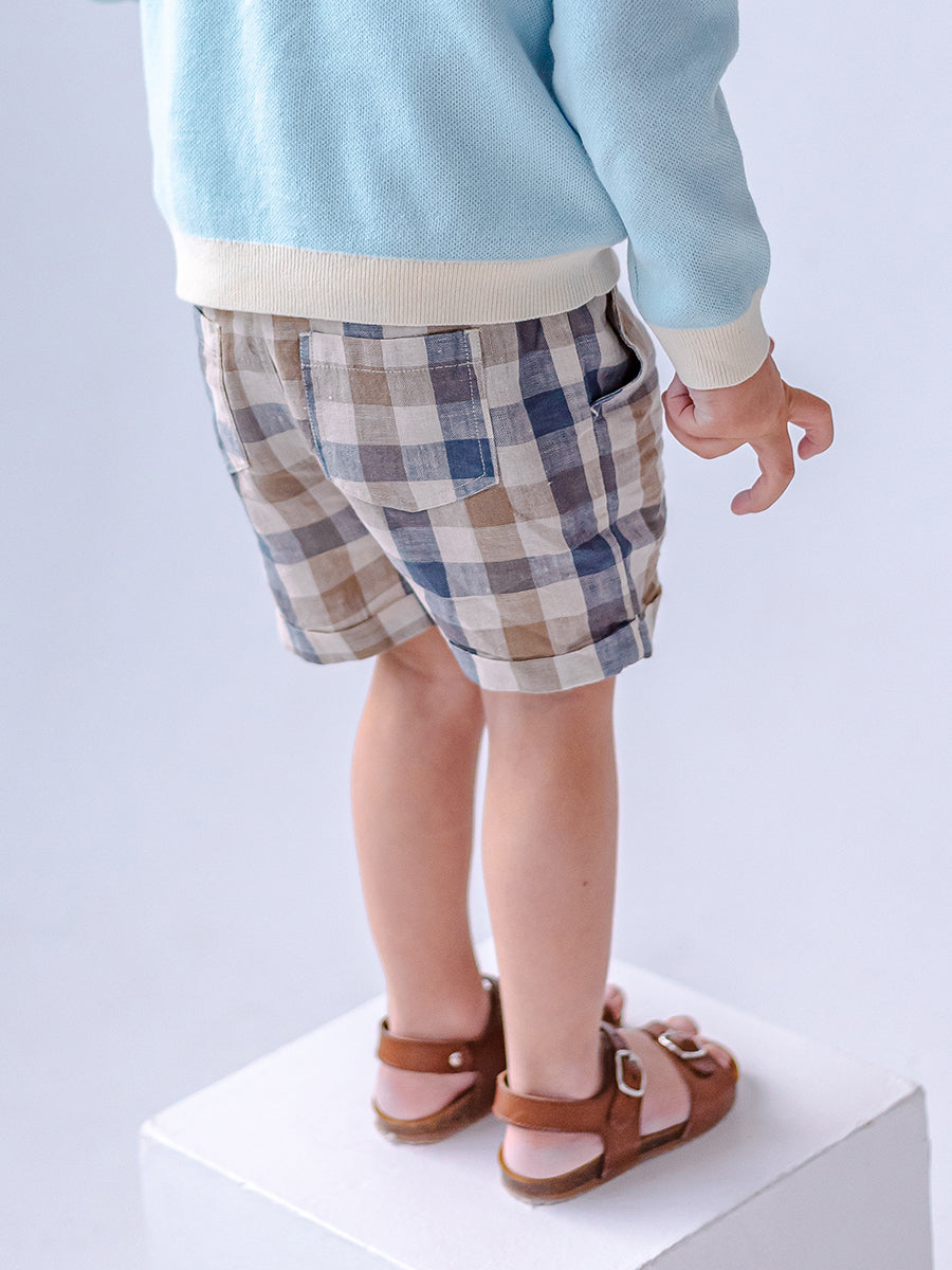 Oak Shorts, Blue Plaid – view 6