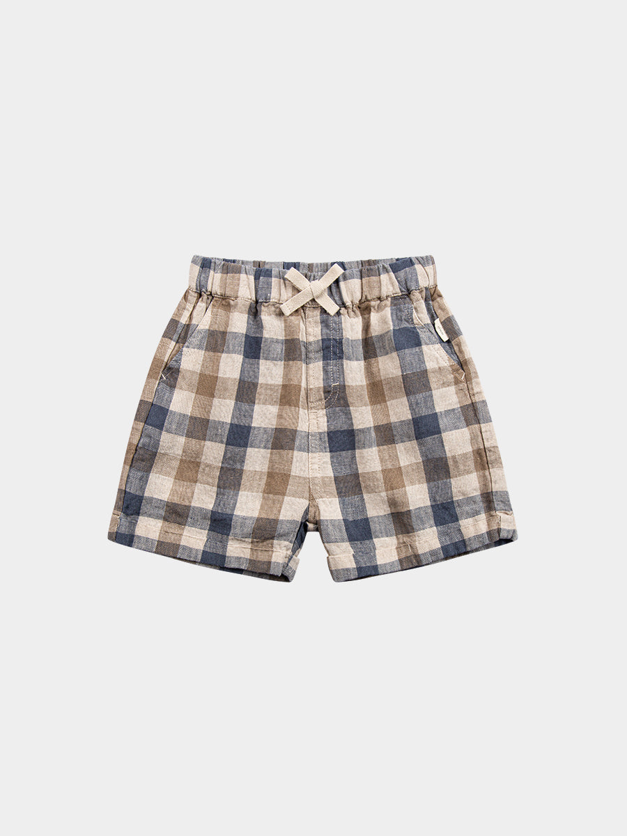 Oak Shorts, Blue Plaid – view 2