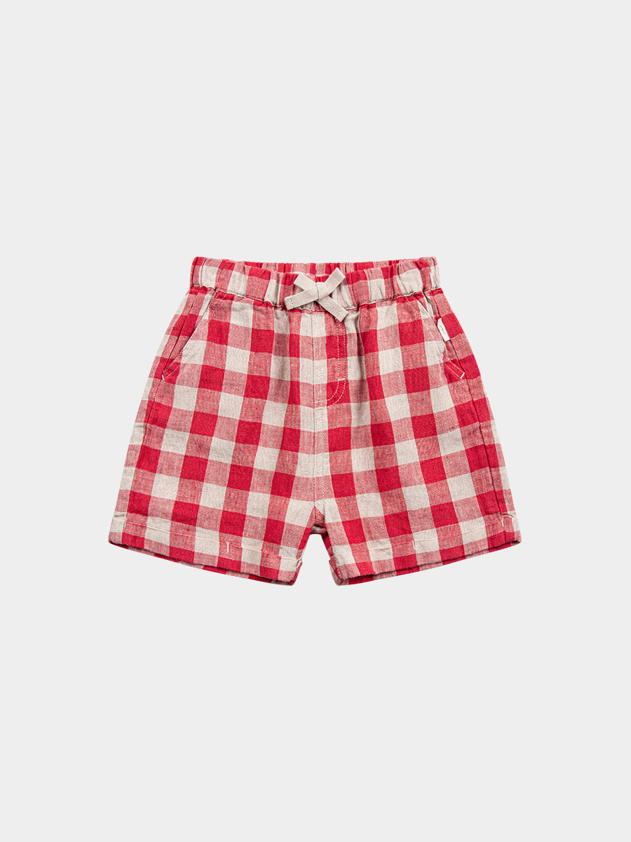 Oak Shorts, Red Plaid – view 2