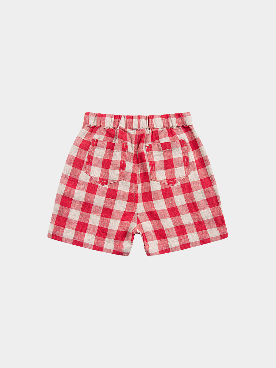Oak Shorts, Red Plaid – view 7