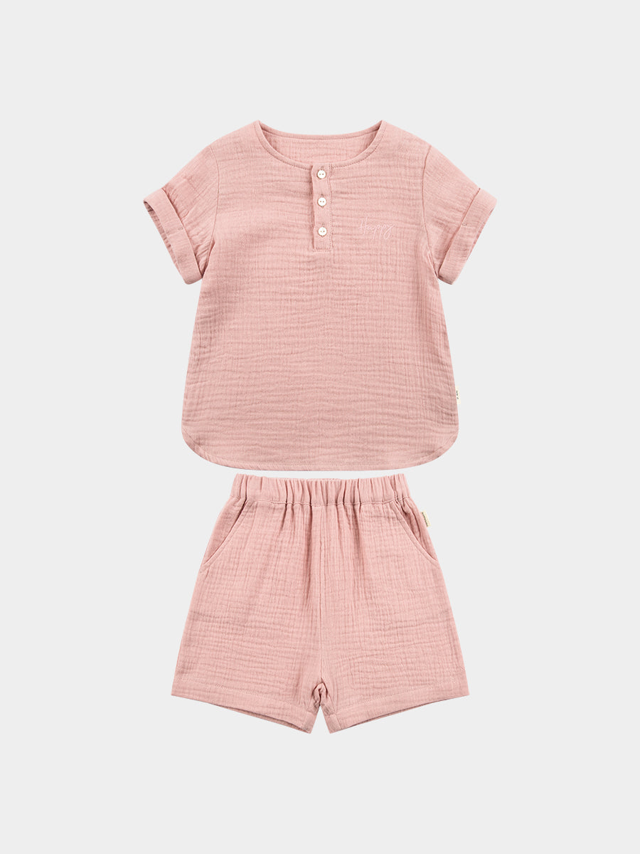 Miller Shirt & Shorts Set, Dusty Pink – view 2