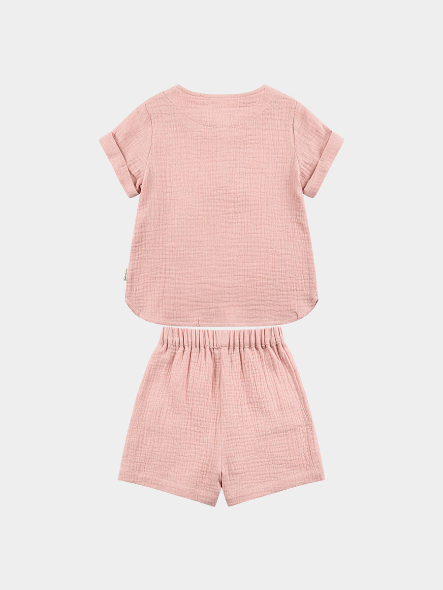 Miller Shirt & Shorts Set, Dusty Pink – view 7