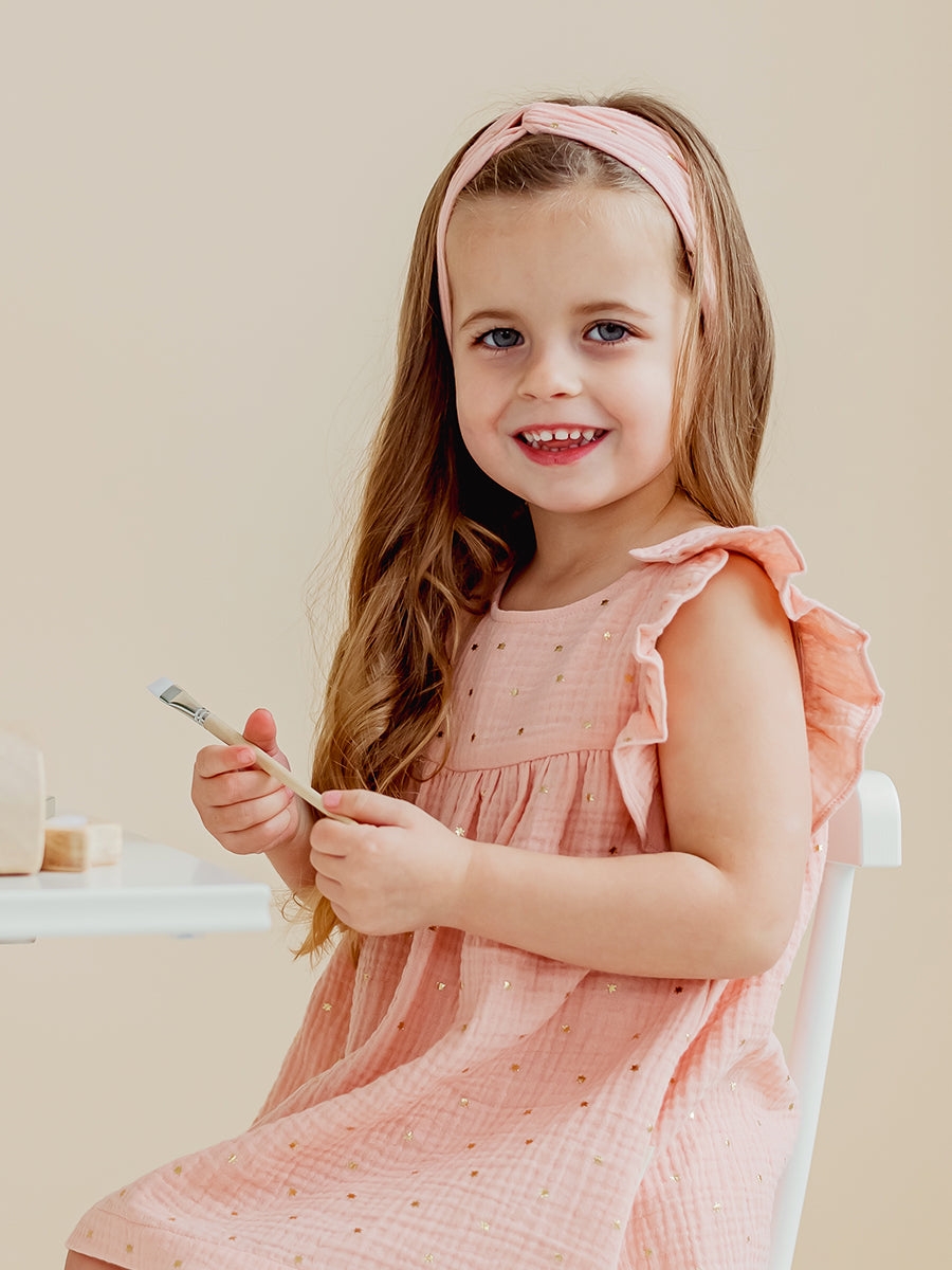 Bael Headband, Coral Pink – view 4