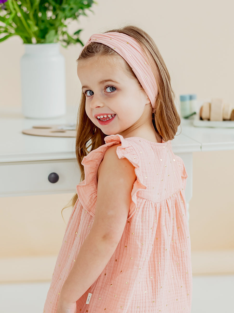 Bael Headband, Coral Pink – view 3