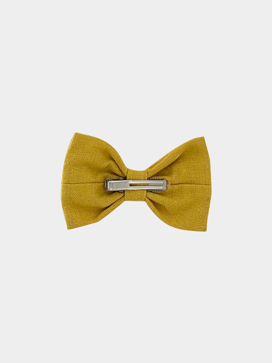 Harper Hand-Embroidery Hair Clip, Mustard – view 7