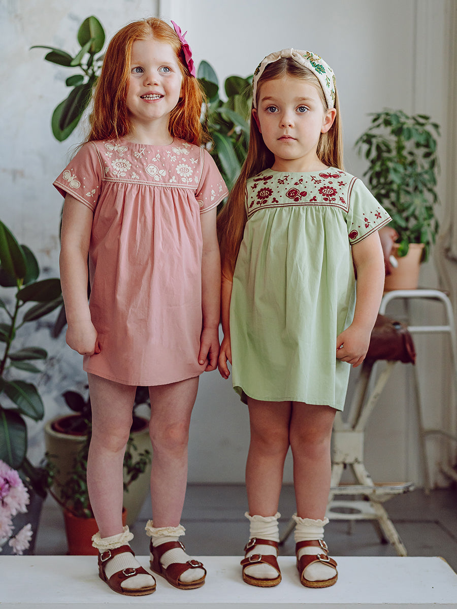 Minneapolis Embroydery Dress, Sakura Pink – view 7