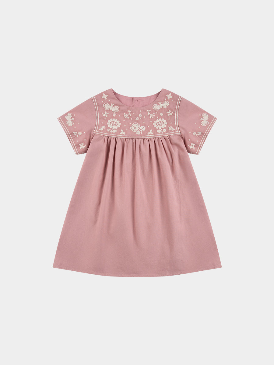 Minneapolis Embroydery Dress, Sakura Pink – view 2
