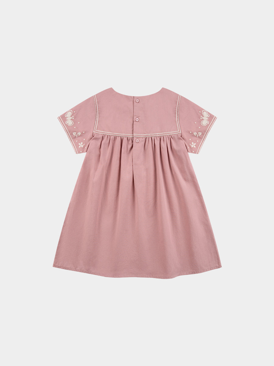 Minneapolis Embroydery Dress, Sakura Pink – view 8
