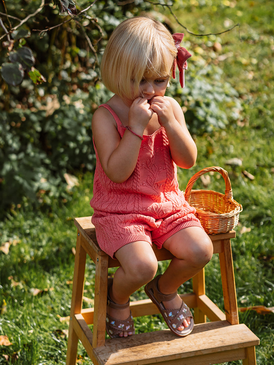 Louvre Lace-Knit Skirt, Velvet Pink – view 4