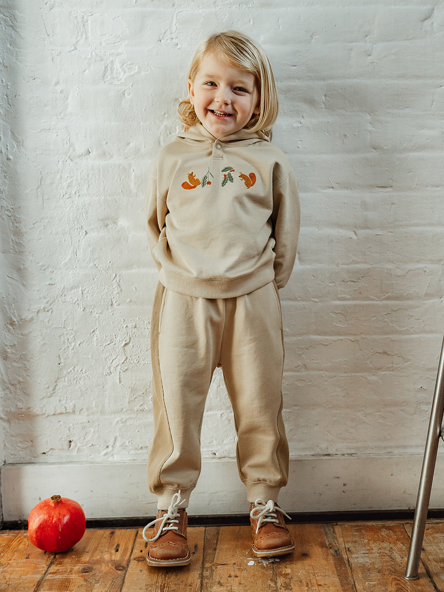 Hunter Hooded Sweatshirt , Khaki – Happyology