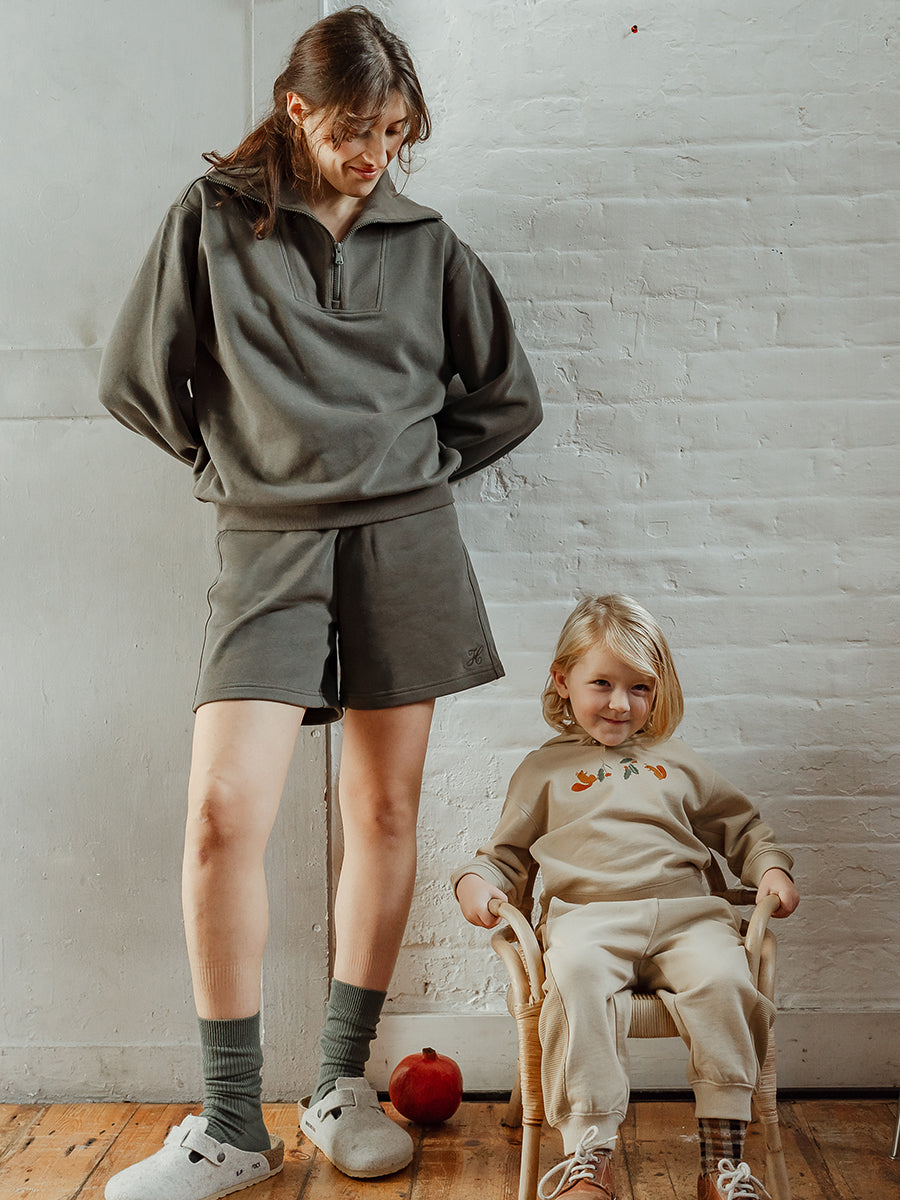 Hunter Hooded Sweatshirt , Khaki – view 5